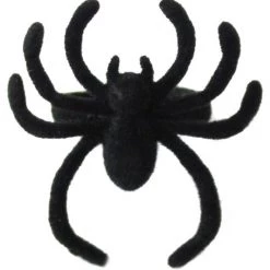 Girly Accessories Fuzzy Spider Ring