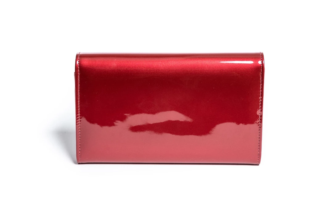 Lux De Ville Lady Lux Wallet In Red Shiny ACCESSORIES 4 Lux De Ville Lady Lux Wallet In Red Shiny ACCESSORIES