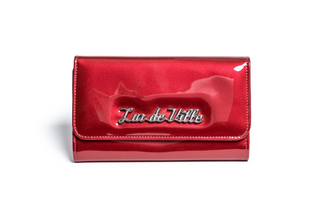 Lux De Ville Lady Lux Wallet In Red Shiny ACCESSORIES 3 Lux De Ville Lady Lux Wallet In Red Shiny ACCESSORIES