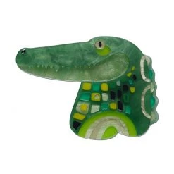 Erstwilder ACCESSORIES Pete Cromer The Big Saltie Croc Brooch