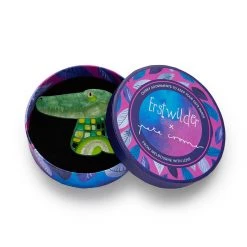 Erstwilder ACCESSORIES Pete Cromer The Big Saltie Croc Brooch