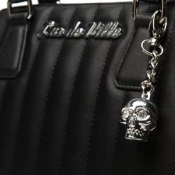 Lux De Ville Lady Vamp Tote In Black Matte