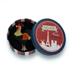 Erstwilder Paris Holiday Collection Le Coq Gaulois Brooch ACCESSORIES