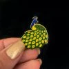 Erstwilder EVERYTHING ELSE Art Nouveau Collection Le Peacock Royal Enamel Pin