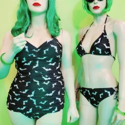 Sourpuss Clothing APPAREL Luna Bats String Bikini Top 11 Sourpuss Clothing APPAREL Luna Bats String Bikini Top