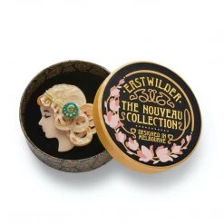 Erstwilder Art Nouveau Collection Mademoiselle Bernhardt Brooch