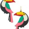 Girly Accessories Toucan Dangle Earrings