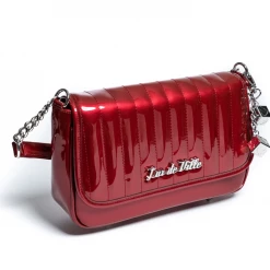 Lux De Ville ACCESSORIES Mini Gambler Tote In Red Shiny