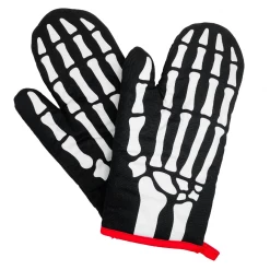 Sourpuss Clothing Sourpuss Oven Mitt Set - Miss Bones