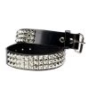 Mascorro Studded Leather Belt In Black - 3 Row