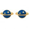 Girly Accessories Saturn Post Earrings