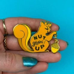 Erstwilder Liz Harry Nut Giving Up Enamel Pin