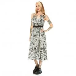 Sourpuss Clothing Night Walker Stevie Dress By Sourpuss