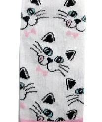 Hollywood Mirror Cat Faces Ankle Socks