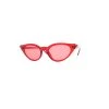 Pop Fashionwear Double Point Cat Eye Sunglasses In Red