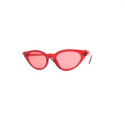 Pop Fashionwear Double Point Cat Eye Sunglasses In Red