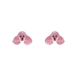 Erstwilder Essentials Poodle Post Earrings - Pink Ripple