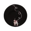 Erstwilder ACCESSORIES Paris Holiday Collection Madame Caniche Poodle Beret