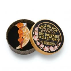 Erstwilder Art Nouveau Collection The Prowling Fox Brooch ACCESSORIES