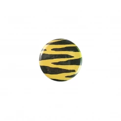 Fuzzy Dude Tiger Print Button - Orange