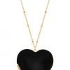 Girly Accessories Heart Locket Necklace - Black 2 Girly Accessories Heart Locket Necklace - Black