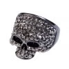 Ole Black Jeweled Skull Ring