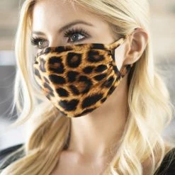 MYS Wholesale ACCESSORIES Leopard Print Face Mask