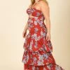 The Sang Floral Halter-Tie Maxi Dress APPAREL