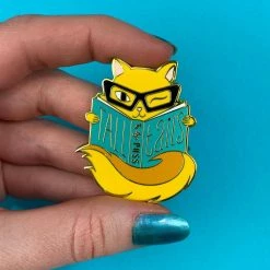 Erstwilder Liz Harry Tall Tails Enamel Pin