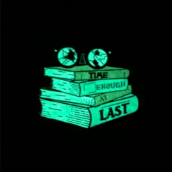 EVERYTHING ELSE GLOW! Time Enough At Last Enamel Pin By Mood Poison