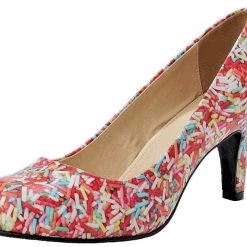 T.U.K. Rainbow Sprinkle Heel - Size 6
