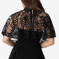 Spiderweb Mesh Capelet By Unique Vintage