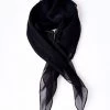 Chiffon Scarf In Black By Unique Vintage ACCESSORIES