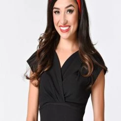 Chiffon Scarf In Red By Unique Vintage ACCESSORIES