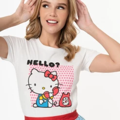Hello Kitty X Unique Vintage On The Phone T-Shirt