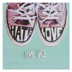 ZAD Love Hate Post Earrings