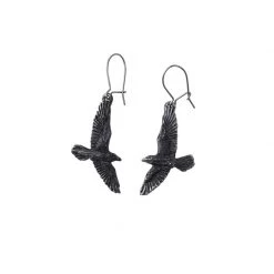 Alchemy Of England Black Raven Earrings ACCESSORIES