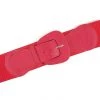 Apple Accessories Faux Leather Stretch Belt Red - Angled Buckle