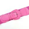 Apple Accessories Faux Leather Stretch Belt Deep Pink - Angled Buckle