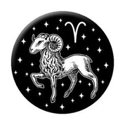 C & D Visionary Aries Zodiac Sign Button
