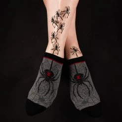 FootClothes Black Widow Spider Unisex Ankle Socks ACCESSORIES 7 FootClothes Black Widow Spider Unisex Ankle Socks ACCESSORIES