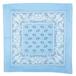 Icco Accessories Classic Bandana In Light Blue