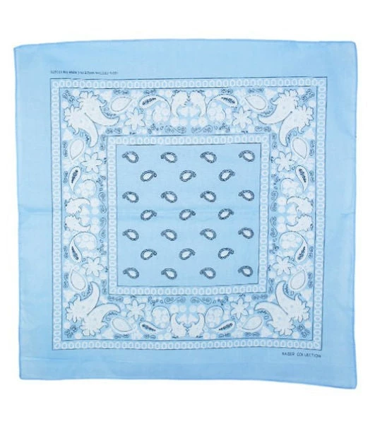 Icco Accessories Classic Bandana In Light Blue 4 Icco Accessories Classic Bandana In Light Blue
