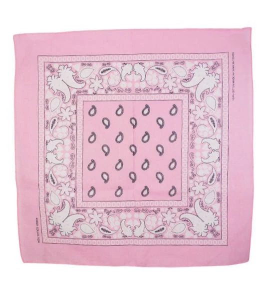 Urban Moda ACCESSORIES Classic Bandana In Pink 4 Urban Moda ACCESSORIES Classic Bandana In Pink