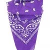 Naked City Clothing Classic Bandana In Purple ACCESSORIES 2 Naked City Clothing Classic Bandana In Purple ACCESSORIES