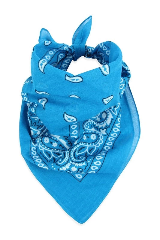 MYS Wholesale Classic Bandana In Deep Turquoise ACCESSORIES 3 MYS Wholesale Classic Bandana In Deep Turquoise ACCESSORIES