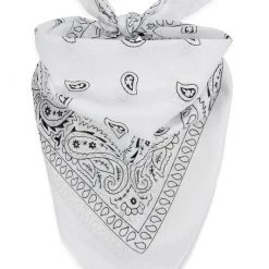 Urban Moda Classic Bandana In White ACCESSORIES
