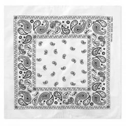 Urban Moda Classic Bandana In White ACCESSORIES