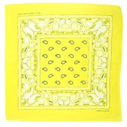 Naked City Clothing Classic Bandana In Yellow ACCESSORIES