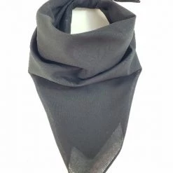 Naked City Clothing Classic Bandana In Solid Black ACCESSORIES